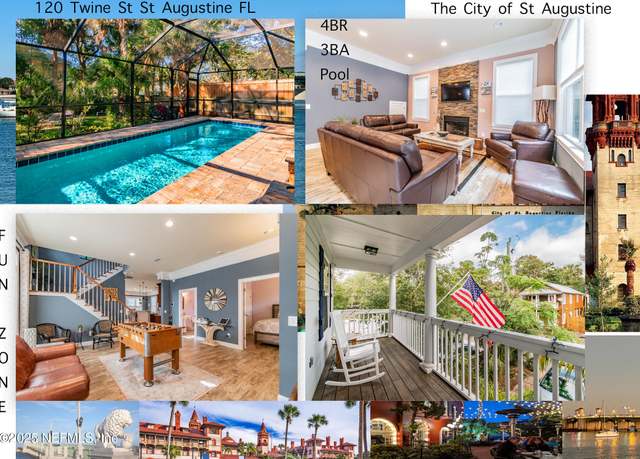 Property at 120 Twine St, St. Augustine, FL 32084, 4 beds, 3 baths