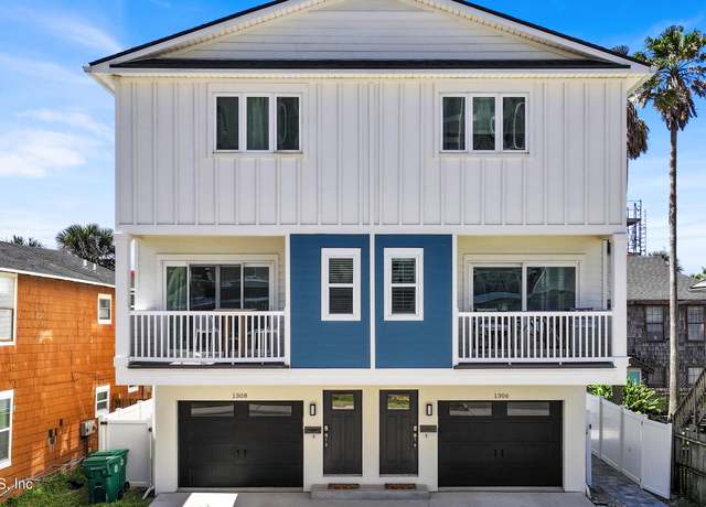 Property at 1308 1st St S, Jacksonville Beach, FL 32250, 3 beds, 2.5 baths