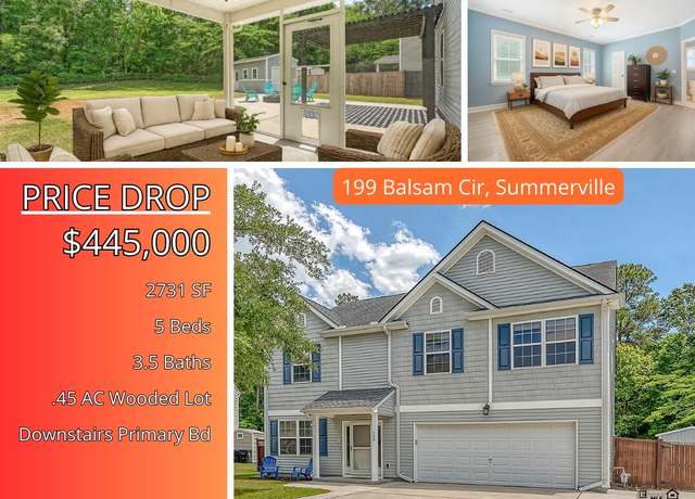Property at 122 Balsam Cir, Summerville, SC 29485, 5 beds, 3.5 baths