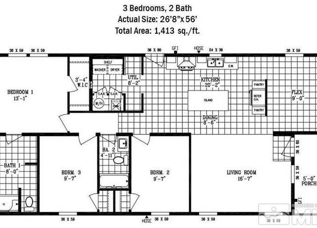Property at 3440 Moon Ln, Winnemucca, NV 89445, 3 beds, 2 baths