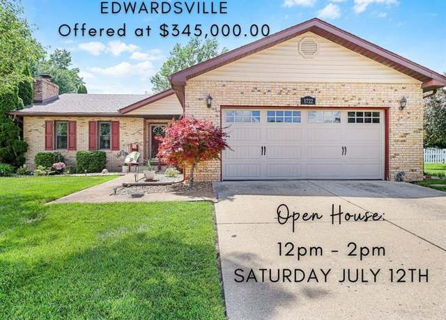 Property at 1722 Meadow Ln, Edwardsville, IL 62025, 3 beds, 3 baths