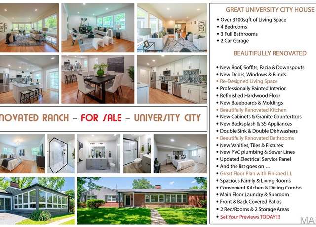 Property at 13 Nob Hill Ln, University City, MO 63130, 4 beds, 3 baths