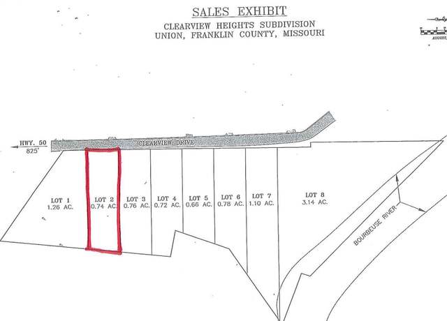 Property at 0 Lot 2 Clearview Dr, Union, MO 63084