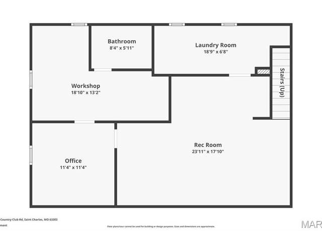 Property at 1125 Country Club Rd, St Charles, MO 63303, 3 beds, 1 bath