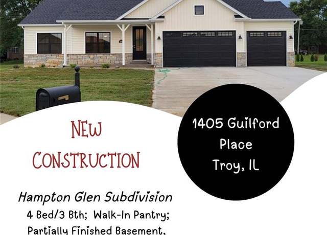 Property at 1405 Guilford Pl, Troy, IL 62294, 4 beds, 3 baths