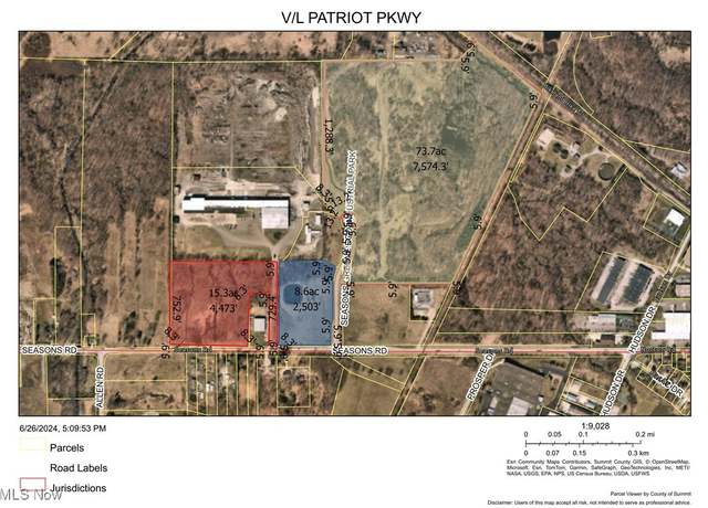 Property at V/L (Approx. 99 Acres) Patriot Pkwy, Hudson, OH 44236