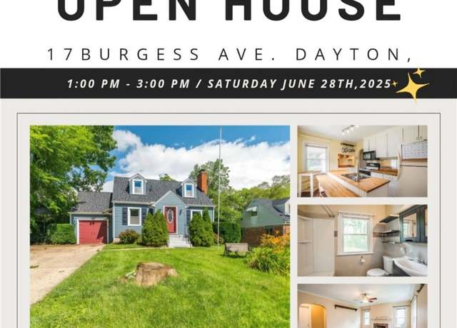Property at 17 Burgess Ave, Dayton, OH 45415, 3 beds, 1 bath