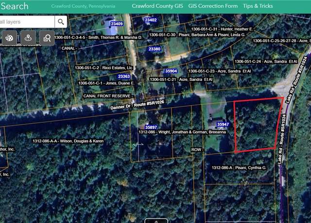 Property at Lot 4 Lake Rd & Danner Dr, Canadohta Lake, PA 16438