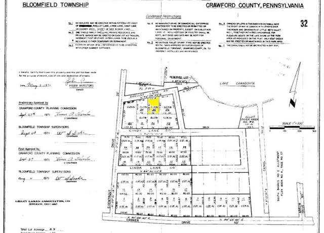 Property at LOT 35 Shelley Ln, Canadohta Lake, PA 16438