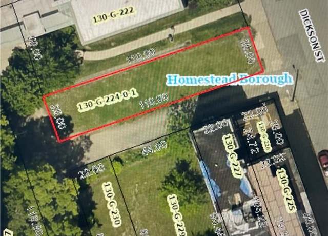 Property at 0 Dickson St, Homestead, PA 15120