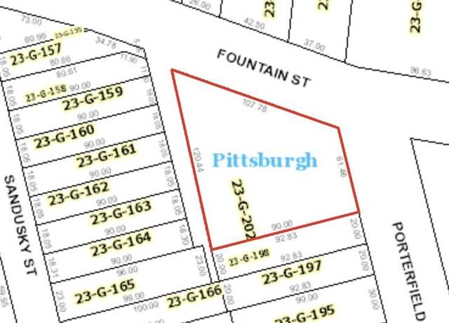 Property at 1429 Porterfield St, Central North Side, PA 15212
