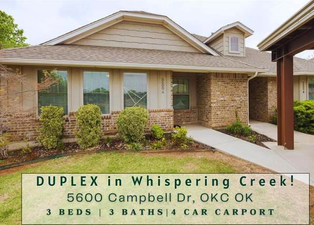 Property at 5600 Campbell Creek Dr Unit A/B, Oklahoma City, OK 73179, 3 beds, 3 baths
