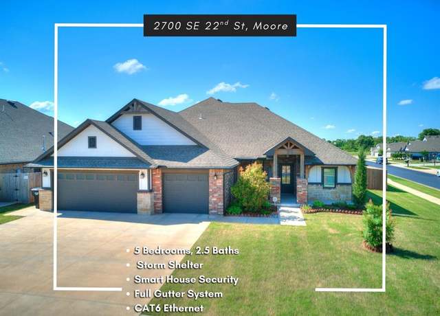 Property at 2700 SE 22nd St, Moore, OK 73160, 5 beds, 2.5 baths