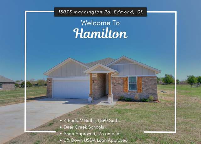 Property at 13075 Mannington Rd, Edmond, OK 73025, 4 beds, 2 baths