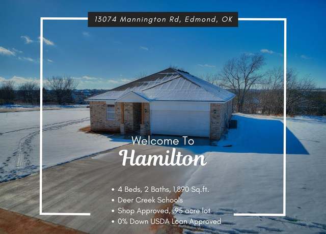 Property at 13074 Mannington Rd, Edmond, OK 73025, 4 beds, 2 baths