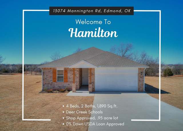 Property at 13074 Mannington Rd, Edmond, OK 73025, 4 beds, 2 baths