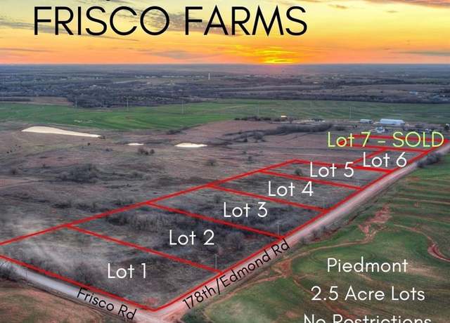 Property at 003 Lot 3 at Frisco And 178th St, Piedmont, OK 73078
