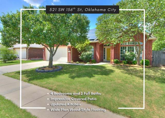 Property at 521 SW 156th St, Oklahoma City, OK 73170, 4 beds, 2 baths
