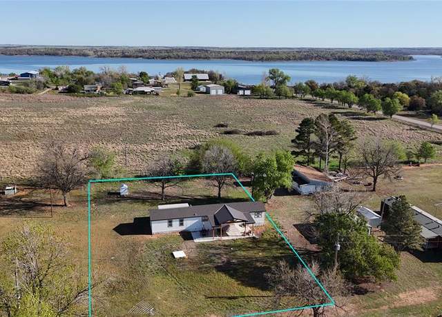 Property at 134 Peterman Dr, Fort Cobb, OK 73038, 3 beds, 2 baths