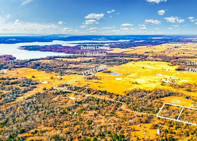 Property at 111800 E 4285 Lot 58 Rd, Eufaula, OK 74426