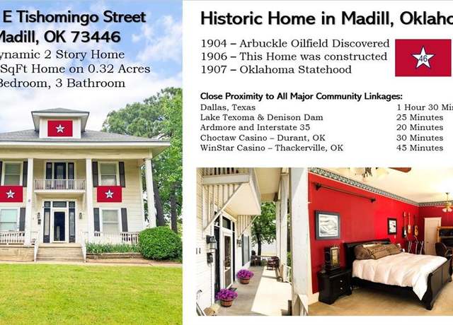 Property at 311 E Tishomingo St, Madill, OK 73446, 7 beds, 3 baths