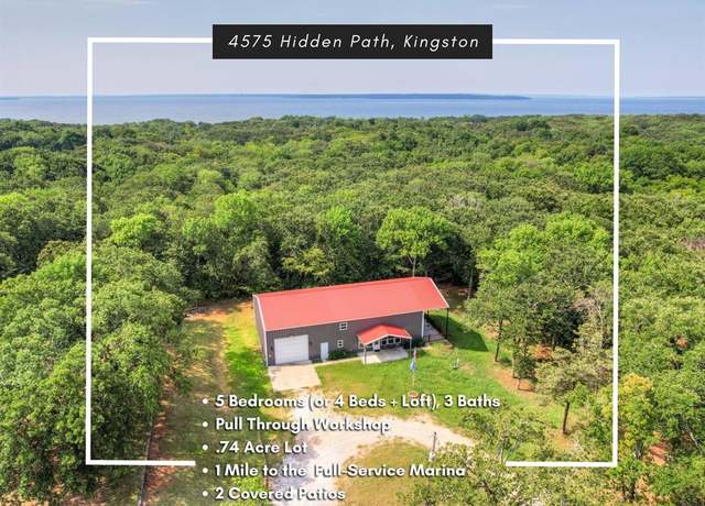 Property at 4575 Hidden Path, Kingston, OK 73439, 5 beds, 3 baths