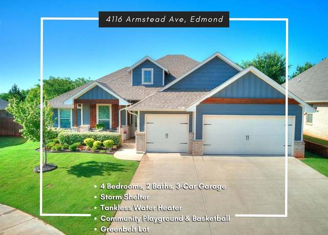 Property at 4116 Armstead Ave, Edmond, OK 73012, 4 beds, 2 baths