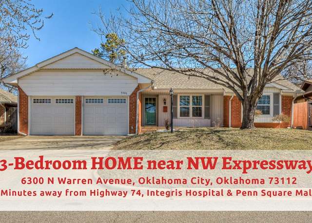 Property at 6300 N Warren Ave, Oklahoma City, OK 73112, 3 beds, 2 baths