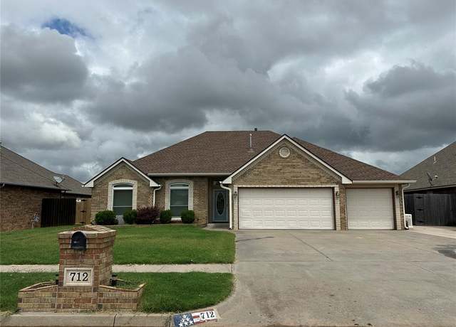 Property at 712 N Cherokee Way, Mustang, OK 73064, 4 beds, 2 baths