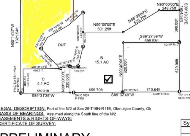 Property at Carter Rd, Mounds, OK 74047