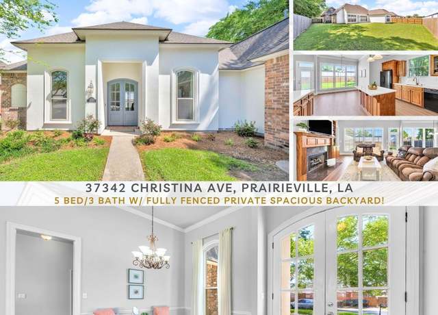 Property at 37342 Christina Ave, Prairieville, LA 70769, 5 beds, 3 baths