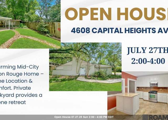 Property at 4608 Capital Heights Ave, Baton Rouge, LA 70806, 2 beds, 2 baths