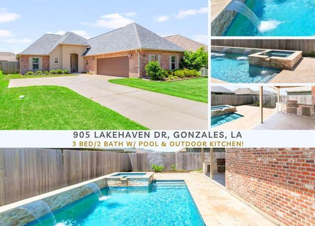 Property at 905 Lakehaven Dr, Gonzales, LA 70737, 3 beds, 2 baths