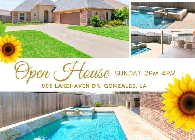 Property at 905 Lakehaven Dr, Gonzales, LA 70737, 3 beds, 2 baths