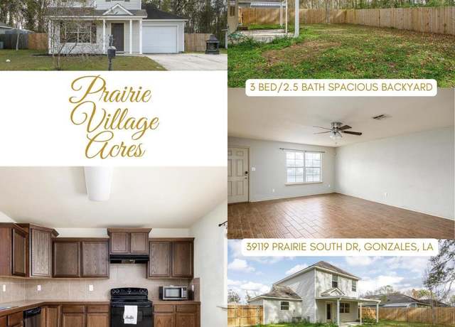 Property at 39119 Prairie South Dr, Gonzales, LA 70737, 3 beds, 2.5 baths