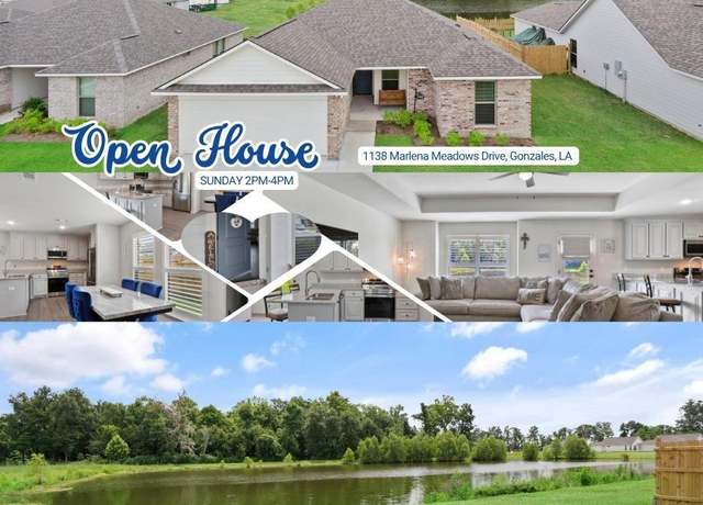 Property at 1138 Marlena Meadows Dr, Gonzales, LA 70737, 3 beds, 2 baths