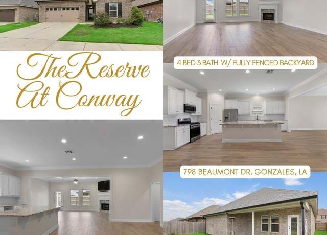 Property at 798 Beaumont Dr, Gonzales, LA 70737, 4 beds, 3 baths