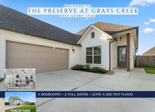 Property at 9950 Ashby Ln, Denham Springs, LA 70726, 4 beds, 2 baths
