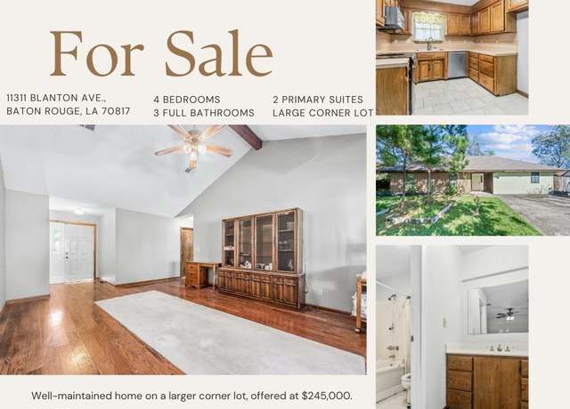 Property at 11311 Blanton Ave, Baton Rouge, LA 70817, 4 beds, 3 baths