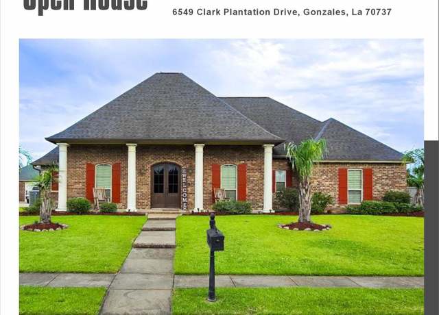 Property at 6549 Clark Plantation Dr, Gonzales, LA 70737, 4 beds, 3 baths