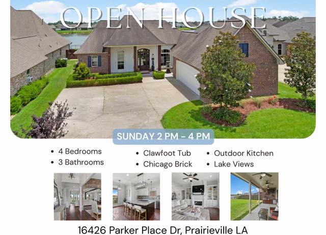 Property at 16426 Parker Place Dr, Prairieville, LA 70769, 4 beds, 3 baths
