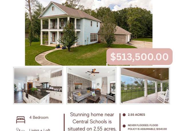 Property at 11759 Blackwater Rd, Baker, LA 70714, 4 beds, 2.5 baths