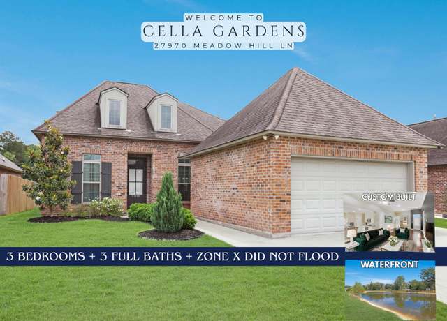 Property at 27970 Meadow Hill Ln, Denham Springs, LA 70726, 3 beds, 3 baths