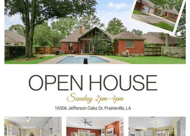 Property at 16506 Jefferson Oaks Dr, Prairieville, LA 70769, 3 beds, 2 baths