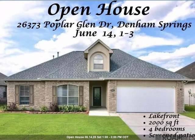Property at 26373 Poplar Glen Dr, Denham Springs, LA 70726, 4 beds, 2 baths