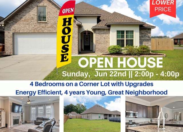 Property at 23455 Odette Ave, Denham Springs, LA 70726, 4 beds, 2 baths