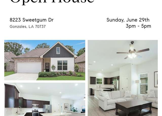 Property at 8223 Sweetgum Dr, Gonzales, LA 70737, 4 beds, 2.5 baths