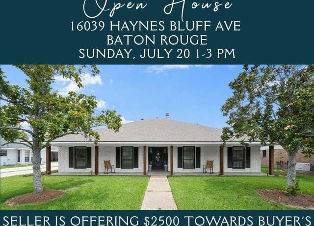 Property at 16039 Haynes Bluff Ave, Saint George, LA 70817, 4 beds, 2.5 baths