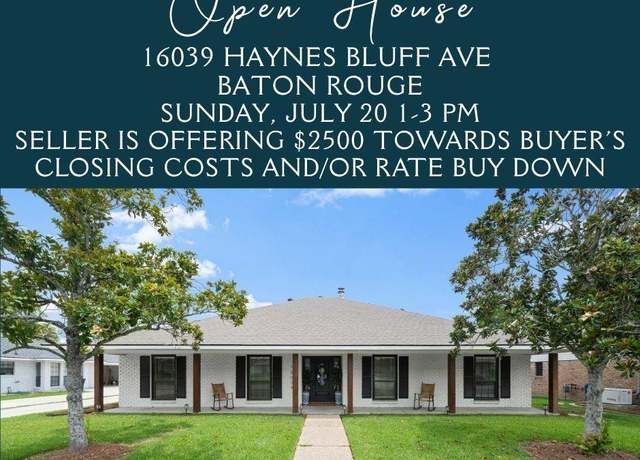 Property at 16039 Haynes Bluff Ave, Saint George, LA 70817, 4 beds, 2.5 baths