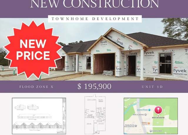 Property at 8007 Arnold Rd Unit 3D, Denham Springs, LA 70726, 2 beds, 2 baths